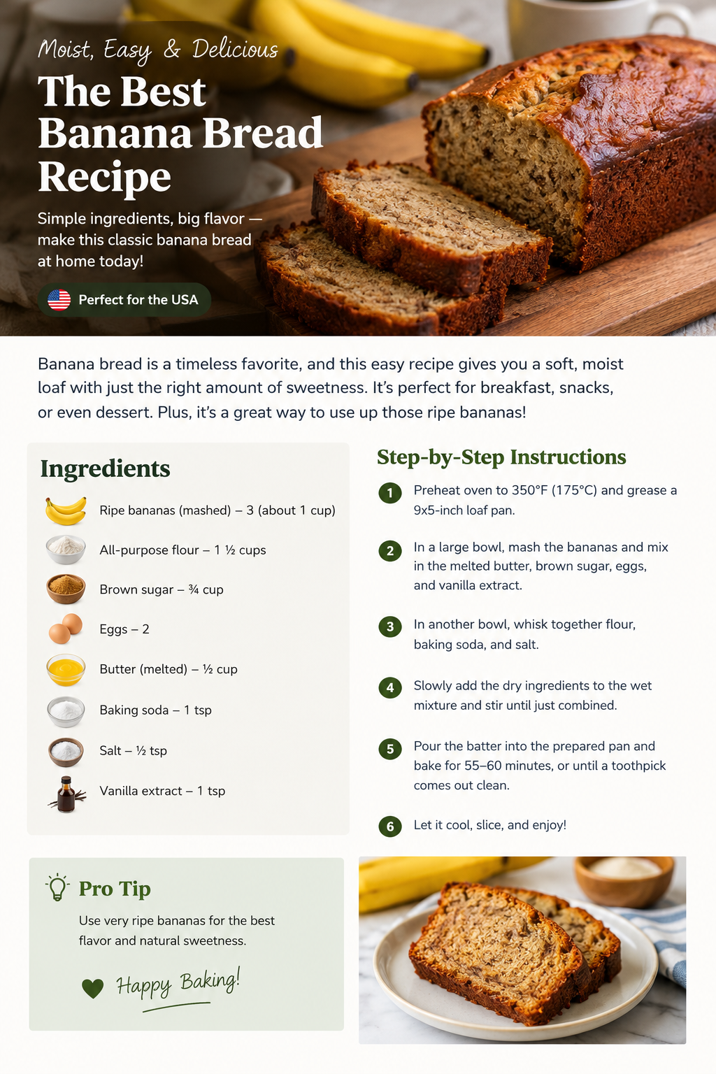 How to Make Easy Homemade Banana Bread Recipe from Scratch